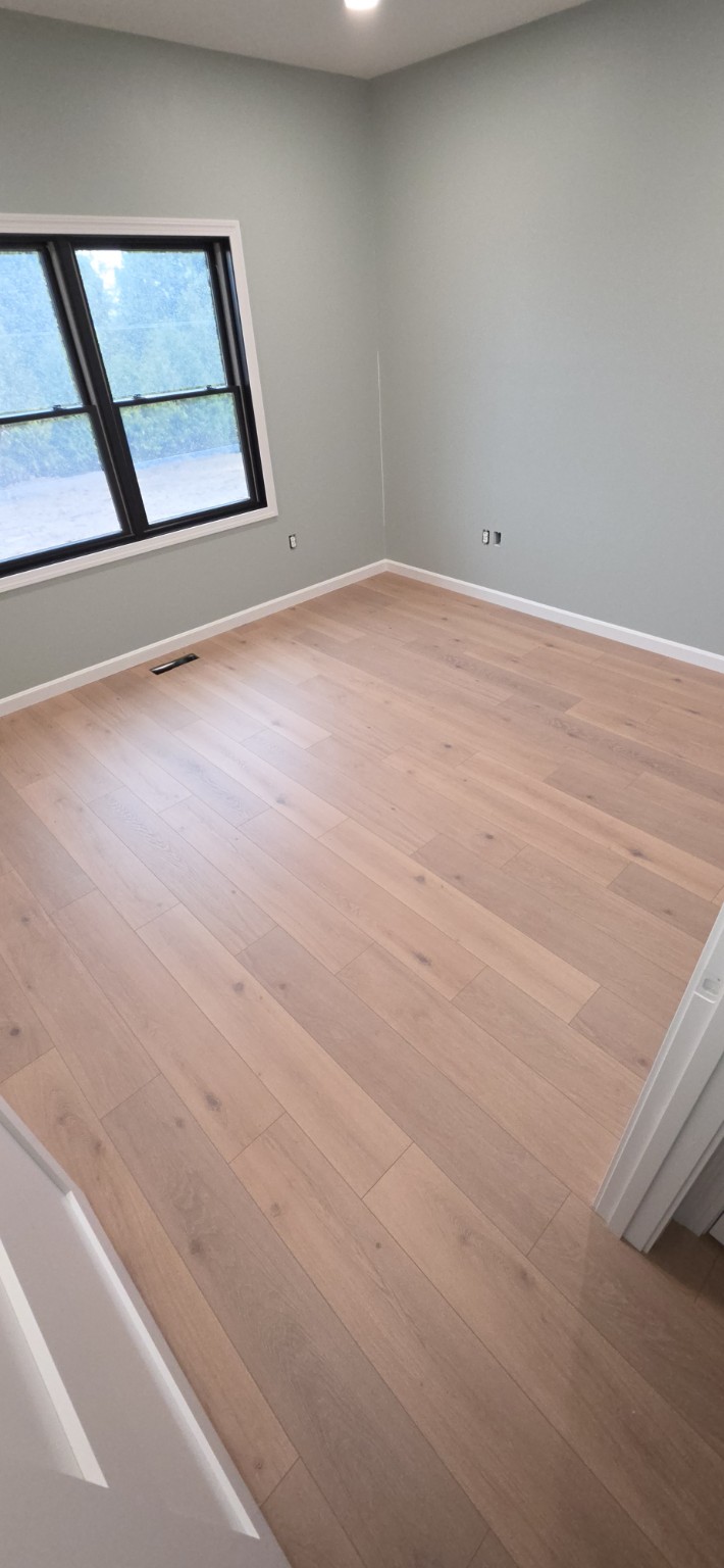 Finished residential flooring installation in Northwest Ohio