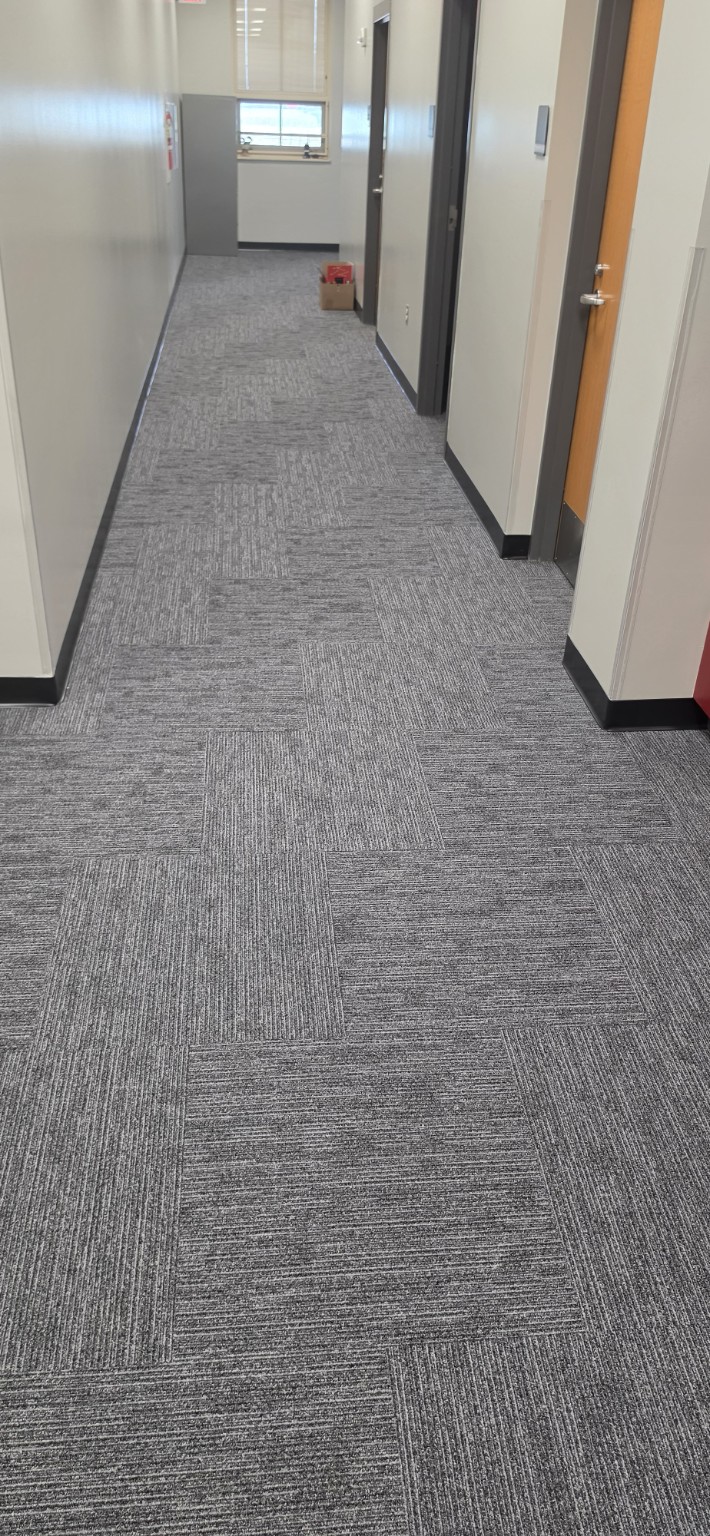 Finished hardwood flooring installation
